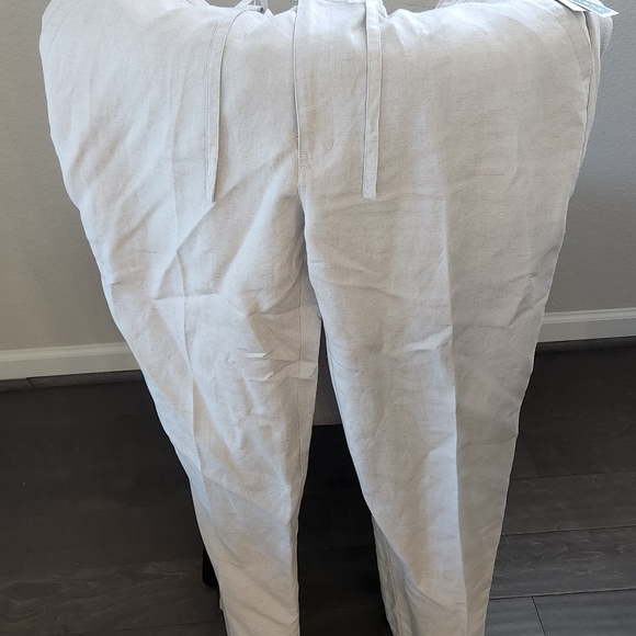 NWT Cubavera Mens pants XL linen summer beach wedding - Picture 4 of 6